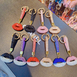 Bling lips keychain