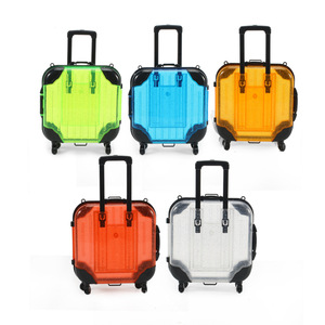 Wholesale trolley case square suitcase storage box