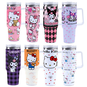 Hello Kitty Sanrio Kuromi Cartoon 40oz Car Cup