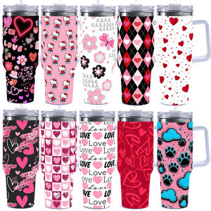 Heart pattern, Valentine's Day 40oz thermos cup