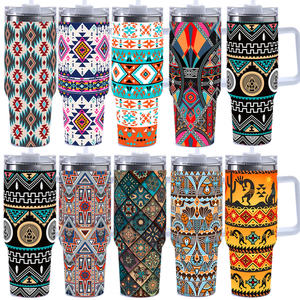 North American Indian elements 40oz car cup