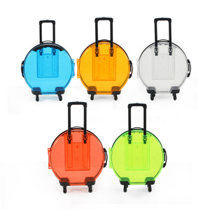 Wholesale mini transparent round trolley case
