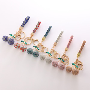 Bling cherry keychain